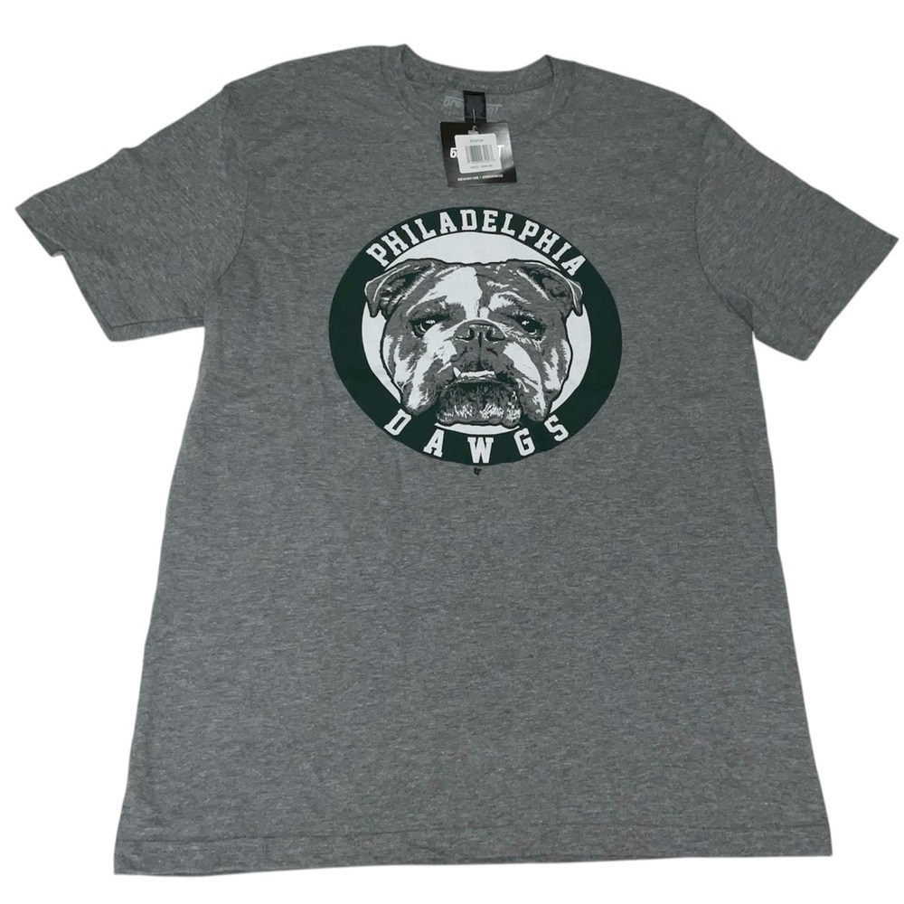 Philadelphia EAGLES Philadelphia Dawgs Tshirt Tee Football Bulldog Gray Adult M